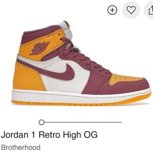 BNIB Nike Air Jordan 1 Retro High OG Brotherhood Sneakers, Men’s Size 12